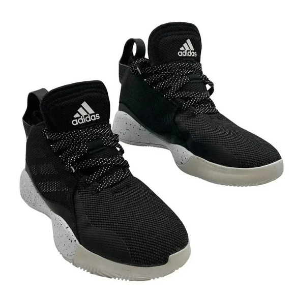Adidas Men 8 Women 9.5 Rose 773 FX7123 Basketball Shoes Black & White Athleisure - Picture 2 of 16